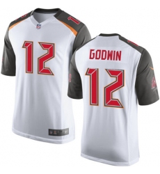 Men's Nike Tampa Bay Buccaneers #12 Chris Godwin Elite White NFL Jersey