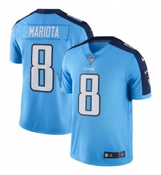 Youth Nike Tennessee Titans #8 Marcus Mariota Elite Light Blue Team Color NFL Jersey