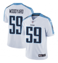Men's Nike Tennessee Titans #59 Wesley Woodyard White Vapor Untouchable Limited Player NFL Jersey