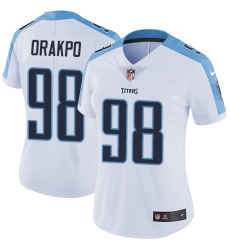 Women's Nike Tennessee Titans #98 Brian Orakpo Elite White NFL Jersey