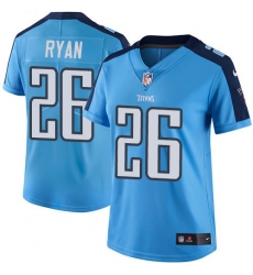 Women's Nike Tennessee Titans #26 Logan Ryan Elite Light Blue Team Color NFL Jersey