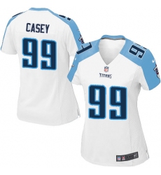 Women's Nike Tennessee Titans #99 Jurrell Casey Game White NFL Jersey