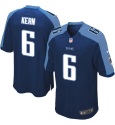 Men's Nike Tennessee Titans #6 Brett Kern Game Navy Blue Alternate NFL Jersey