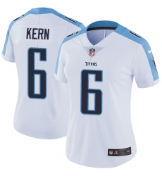Women's Nike Tennessee Titans #6 Brett Kern Elite White NFL Jersey