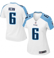 Women's Nike Tennessee Titans #6 Brett Kern Game White NFL Jersey
