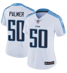 Women's Nike Tennessee Titans #50 Nate Palmer Elite White NFL Jersey