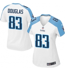 Women's Nike Tennessee Titans #83 Harry Douglas Game White NFL Jersey