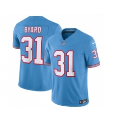 Men's Nike Tennessee Titans #31 Kevin Byard Light Blue 2023 F.U.S.E. Vapor Limited Throwback Stitched Football Jersey