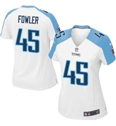 Women's Nike Tennessee Titans #45 Jalston Fowler Game White NFL Jersey