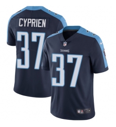 Men's Nike Tennessee Titans #37 Johnathan Cyprien Navy Blue Alternate Vapor Untouchable Limited Player NFL Jersey
