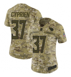 Women's Nike Tennessee Titans #37 Johnathan Cyprien Limited Camo 2018 Salute to Service NFL Jersey