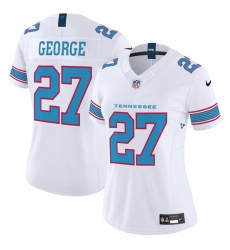Women's Tennessee Titans #27 Eddie George White 2026 F.U.S.E. Vapor Limited Stitched Football Jersey(Run Small)