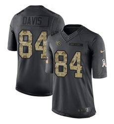 Youth Nike Tennessee Titans #84 Corey Davis Limited Black 2016 Salute to Service NFL Jersey