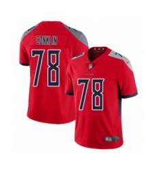 Men's Tennessee Titans #78 Jack Conklin Limited Red Inverted Legend Football Jersey