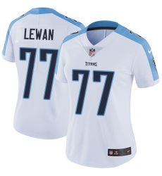 Women's Nike Tennessee Titans #77 Taylor Lewan Elite White NFL Jersey