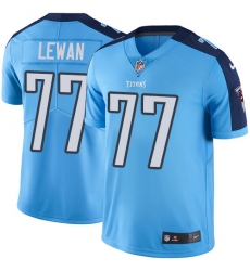 Youth Nike Tennessee Titans #77 Taylor Lewan Elite Light Blue Team Color NFL Jersey