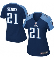 Women's Nike Tennessee Titans #21 Da'Norris Searcy Game Navy Blue Alternate NFL Jersey