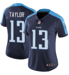 Women's Nike Tennessee Titans #13 Taywan Taylor Elite Navy Blue Alternate NFL Jersey