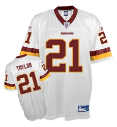 Reebok Washington Redskins #21 Sean Taylor White Premier EQT Throwback NFL Jersey