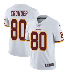 Youth Nike Washington Redskins #80 Jamison Crowder Elite White NFL Jersey