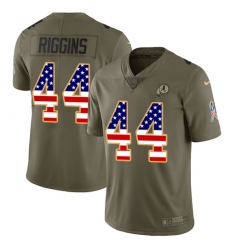 Men's Nike Washington Redskins #44 John Riggins Limited Olive/USA Flag 2017 Salute to Service NFL Jersey