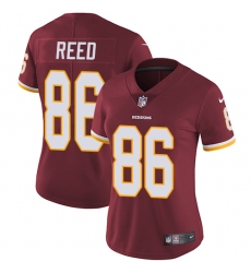 Women's Nike Washington Redskins #86 Jordan Reed Burgundy Red Team Color Vapor Untouchable Limited Player NFL Jersey