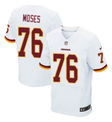 Men's Nike Washington Redskins #76 Morgan Moses Elite White NFL Jersey