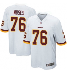 Men's Nike Washington Redskins #76 Morgan Moses Game White NFL Jersey