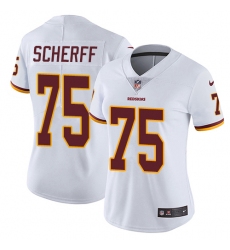 Women's Nike Washington Redskins #75 Brandon Scherff Elite White NFL Jersey
