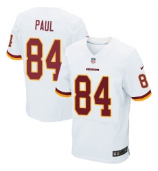 Men's Nike Washington Redskins #84 Niles Paul Elite White NFL Jersey