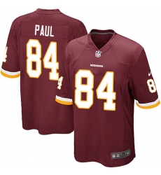Men's Nike Washington Redskins #84 Niles Paul Game Burgundy Red Team Color NFL Jersey