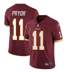 Men's Nike Washington Redskins #11 Terrelle Pryor Burgundy Red Team Color Vapor Untouchable Limited Player NFL Jersey