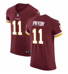 Men's Nike Washington Redskins #11 Terrelle Pryor Elite Burgundy Red Team Color NFL Jersey