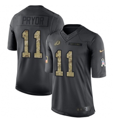 Youth Nike Washington Redskins #11 Terrelle Pryor Limited Black 2016 Salute to Service NFL Jersey