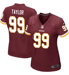 Women's Nike Washington Redskins #99 Phil Taylor Game Burgundy Red Team Color NFL Jersey