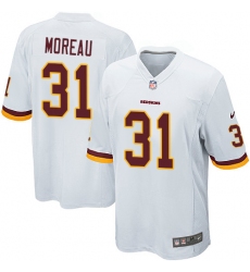Men's Nike Washington Redskins #31 Fabian Moreau Game White NFL Jersey