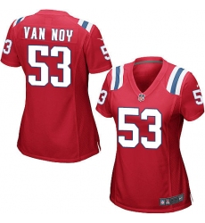 Women's Nike New England Patriots #53 Kyle Van Noy Game Red Alternate NFL Jersey