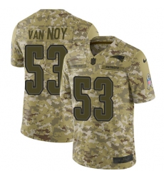 Youth Nike New England Patriots #53 Kyle Van Noy Limited Camo 2018 Salute to Service NFL Jersey