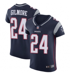 Men's Nike New England Patriots #24 Stephon Gilmore Navy Blue Team Color Vapor Untouchable Elite Player NFL Jersey