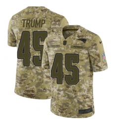 Youth Nike New England Patriots #45 Donald Trump Limited Camo 2018 Salute to Service NFL Jersey