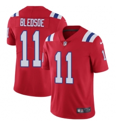 Men's Nike New England Patriots #11 Drew Bledsoe Red Alternate Vapor Untouchable Limited Player NFL Jersey