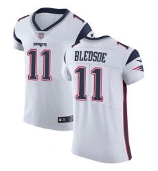 Men's Nike New England Patriots #11 Drew Bledsoe White Vapor Untouchable Elite Player NFL Jersey
