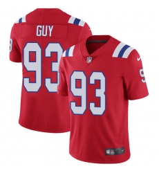 Men's Nike New England Patriots #93 Lawrence Guy Red Alternate Vapor Untouchable Limited Player NFL Jersey