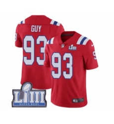 Men's Nike New England Patriots #93 Lawrence Guy Red Alternate Vapor Untouchable Limited Player Super Bowl LIII Bound NFL Jersey
