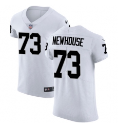 Men's Nike Oakland Raiders #73 Marshall Newhouse White Vapor Untouchable Elite Player NFL Jersey