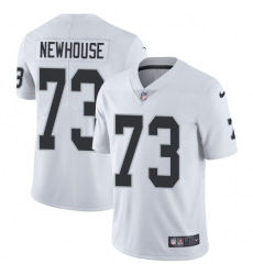 Men's Nike Oakland Raiders #73 Marshall Newhouse White Vapor Untouchable Limited Player NFL Jersey