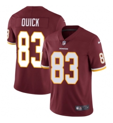 Youth Nike Washington Redskins #83 Brian Quick Burgundy Red Team Color Vapor Untouchable Limited Player NFL Jersey