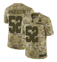 Youth Nike Washington Redskins #52 Ryan Anderson Limited Camo 2018 Salute to Service NFL Jersey