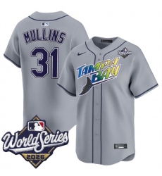 Men's Tampa Bay Rays #31 Cedric Mullins Grey 2026 World Series Limited Stitched Baseball Jersey
