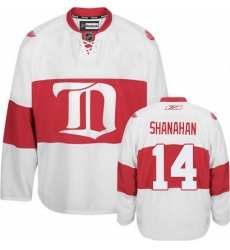 Men's Reebok Detroit Red Wings #14 Brendan Shanahan Premier White Third NHL Jersey